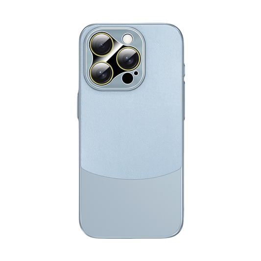Plain Leather Stitching Two-color Mobile Phone Case LEKCASE