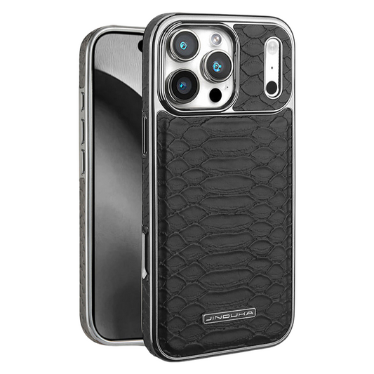 LEKCASE | iPhone 17 Snakeskin Design Electroplated Magnetic Phone Case