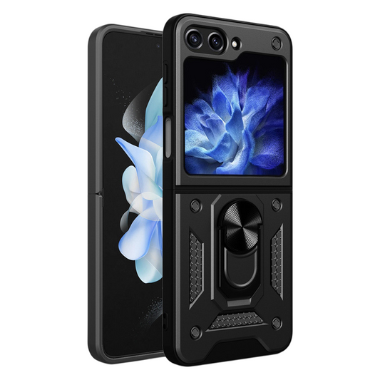 Samsung Z Flip 7 Folding Armor Sliding Window Phone Case LEKCASE