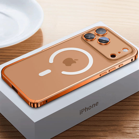 New iPhone 17 Series|Seahorse Buckle Metal Frame Anti-drop Lens Protective Case LEKCASE