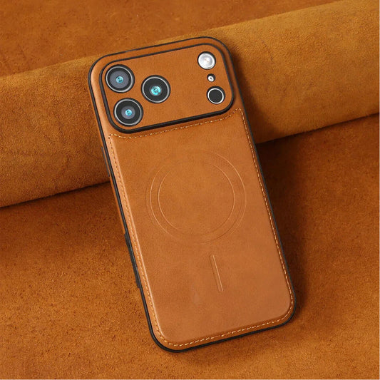 LEKCASE Magnetic Premium Leather Phone Case for iPhone 17 Series LEKCASE