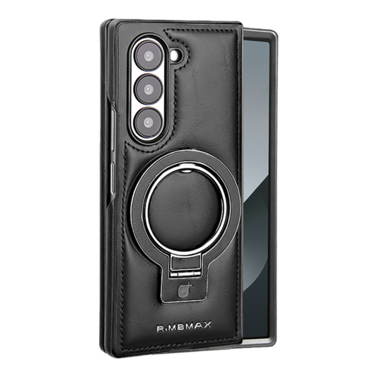 AIRKAS Samsung Z Fold Eco-Leather Case Business Casual Magnetic 360 Stand Protective Cover LEKCASE