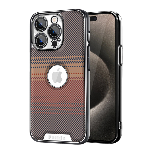 Kevlar Textured Magnetic Phone Case With Full Lens Coverage