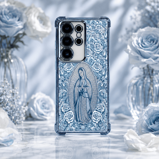 Our Lady of Guadalupe & Rose-Themed Phone Case for Samsung Galaxy S26/S25/S24/S23 Series LEKCASE