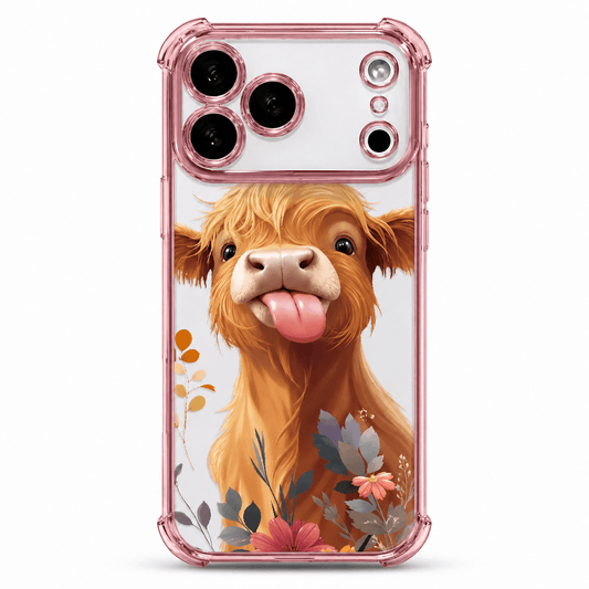 Fluffy Cow-Print Anti-Drop Phone Case with Reinforced Corners LEKCASE