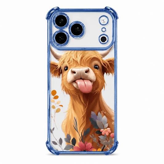 Fluffy Cow-Print Anti-Drop Phone Case with Reinforced Corners LEKCASE