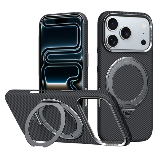 360-degree Rotating Stand With Kevlar Skin-feel Magnetic Case