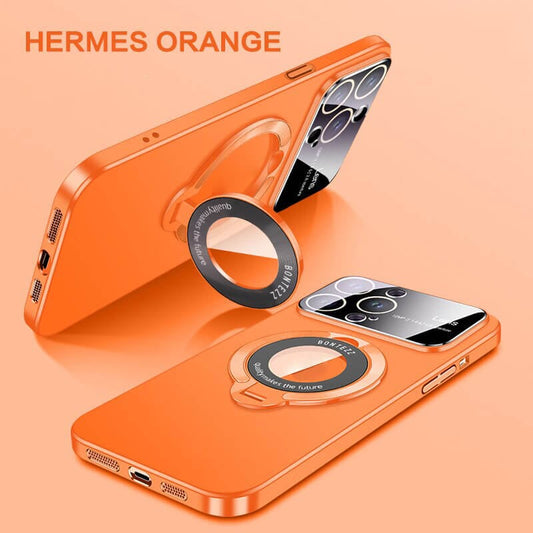 Large window phone case leak label magnetic bracket for iPhone 15promax case