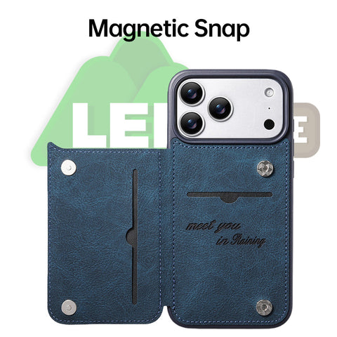 LEKCASE iPhone 17 series flip card holder phone case LEKCASE