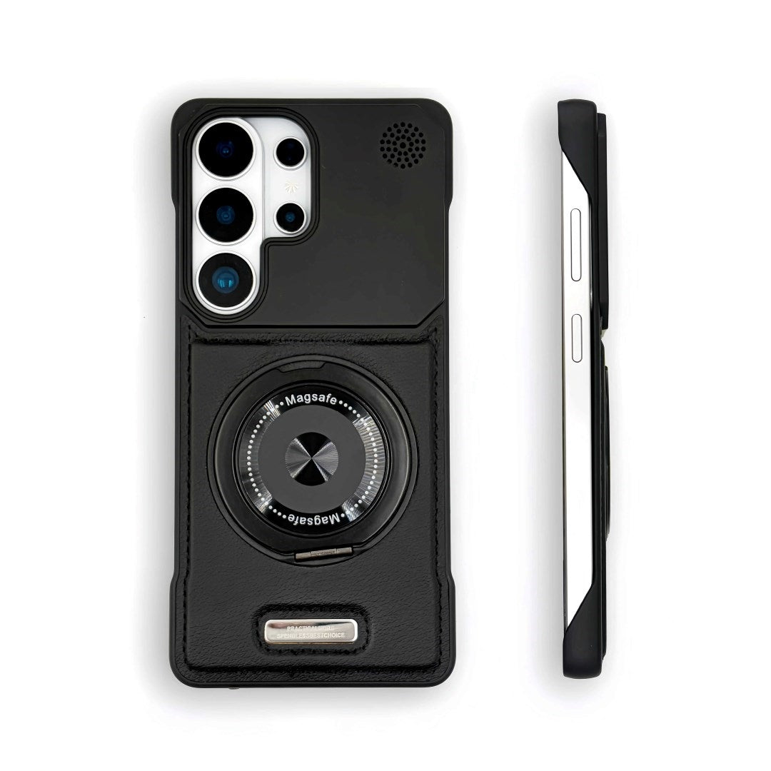 Samsung Semi-Enclosed Magnetic Phone Case with Rotating Stand LEKCASE