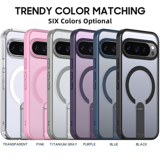 Magnetic Transparent Phone Case With Stand