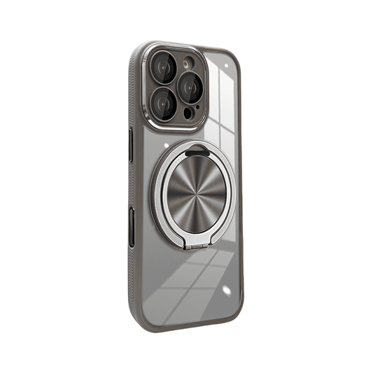 Magnetic High-transparency Rotating Bracket Mobile Phone Case