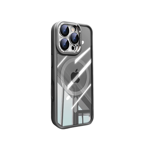 iPhone Silicone Magnetic Case: Rear Magnet, Shockproof & Durable