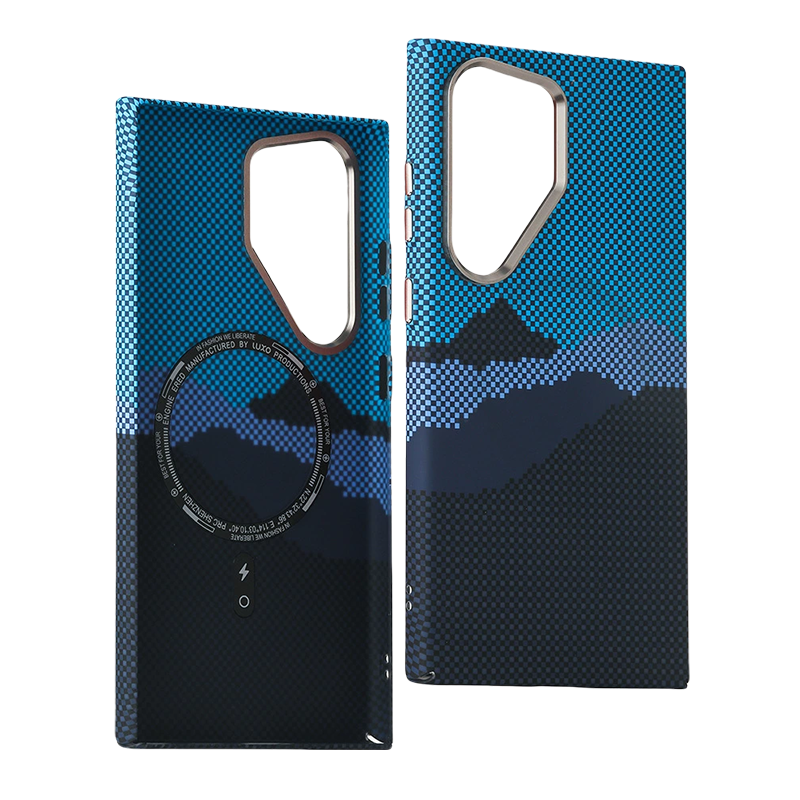 Kevlar Textured Magnetic Protective Cover For The Metal Frame