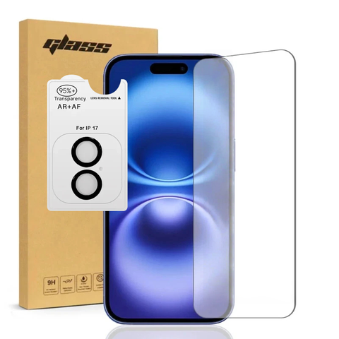 LEKCASE For iPhone 17 2.5D Tempered Glass Screen & Lens Protector