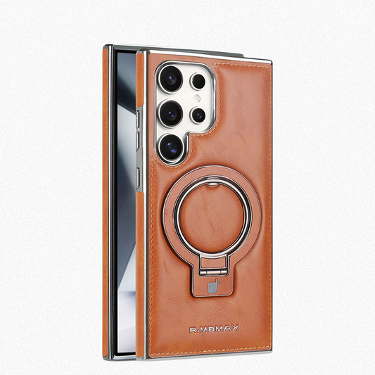 Leather Magnetic Holder Phone Case