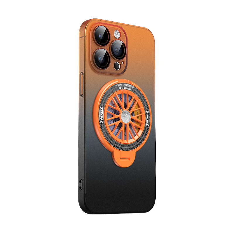 Apple Gradient Decompression Gyro Magnetic Bracket Mobile Phone Case LEKCASE