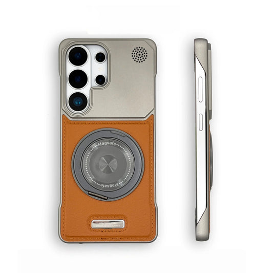 Samsung Semi-Enclosed Magnetic Phone Case with Rotating Stand LEKCASE