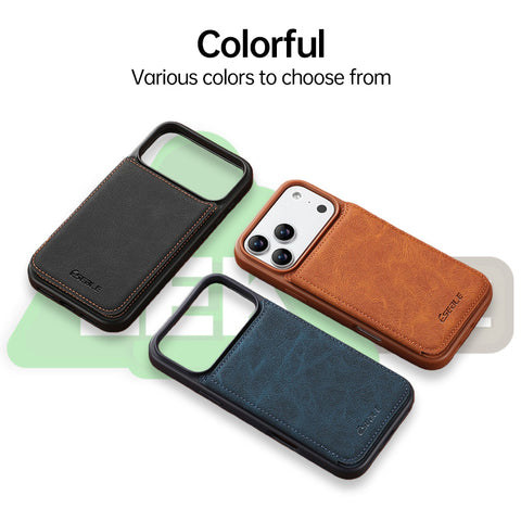 LEKCASE iPhone 17 series flip card holder phone case LEKCASE
