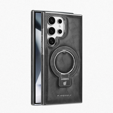 Leather Magnetic Holder Phone Case