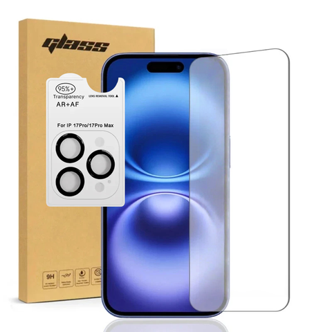 LEKCASE For iPhone 17 2.5D Tempered Glass Screen & Lens Protector