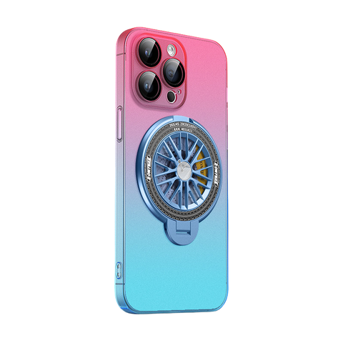 Apple Gradient Decompression Gyro Magnetic Bracket Mobile Phone Case