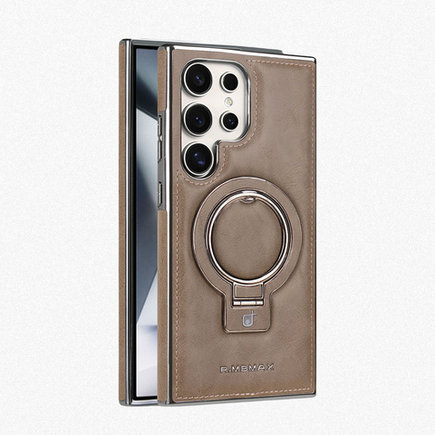 Leather Magnetic Holder Phone Case