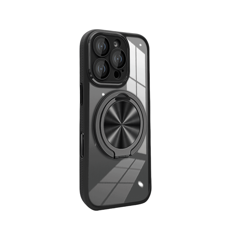 Magnetic High-transparency Rotating Bracket Mobile Phone Case