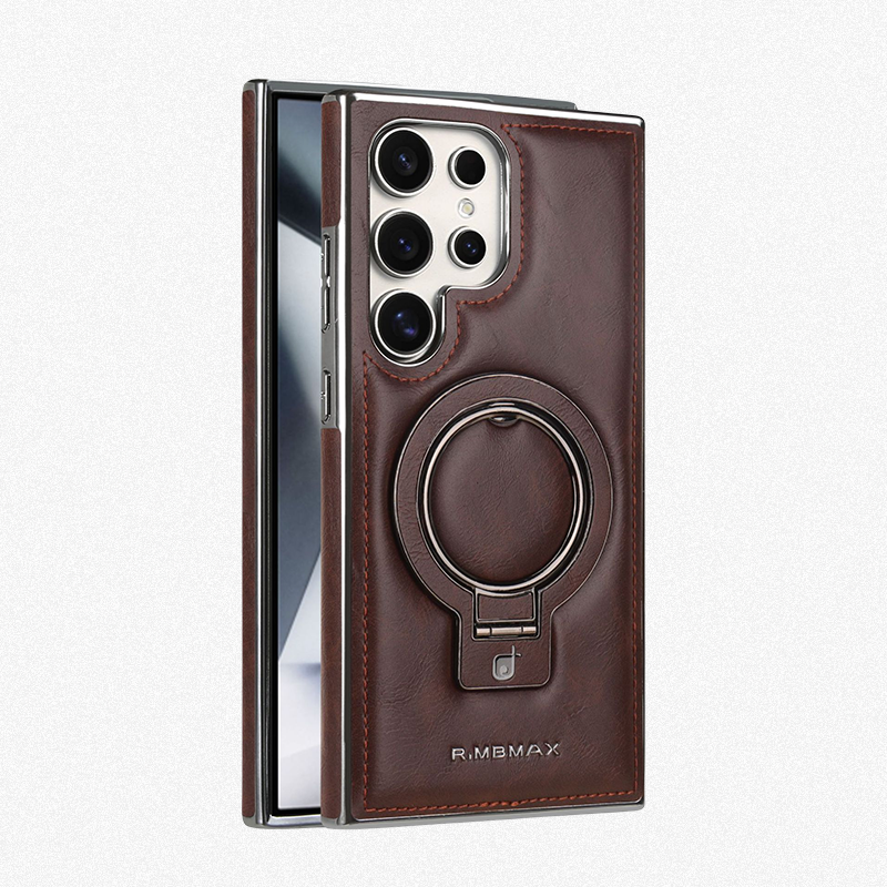 Leather Magnetic Holder Phone Case