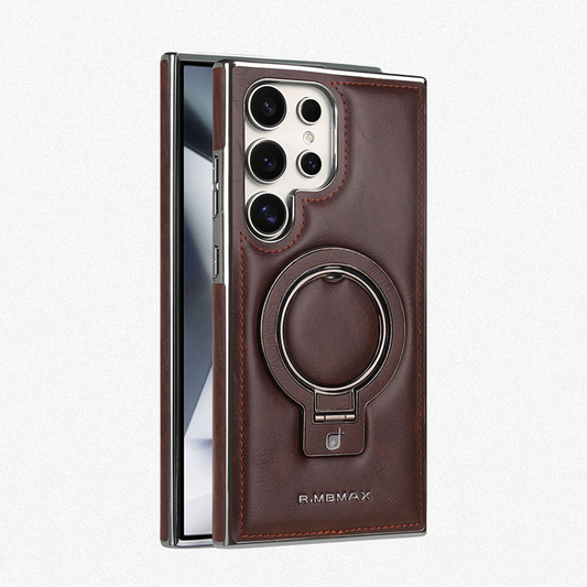 Leather Magnetic Holder Phone Case