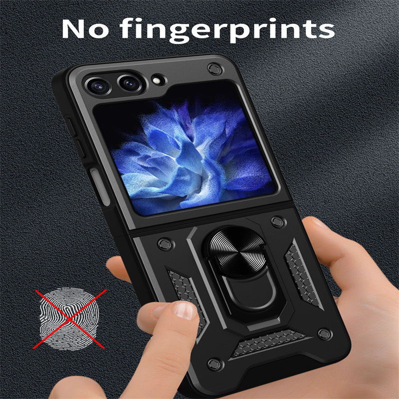 Samsung Z Flip 7 Folding Armor Sliding Window Phone Case LEKCASE