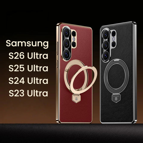 Samsung Vegan Leather Magnetic Stand Phone Case LEKCASE