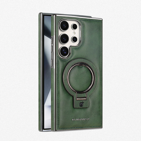 Leather Magnetic Holder Phone Case