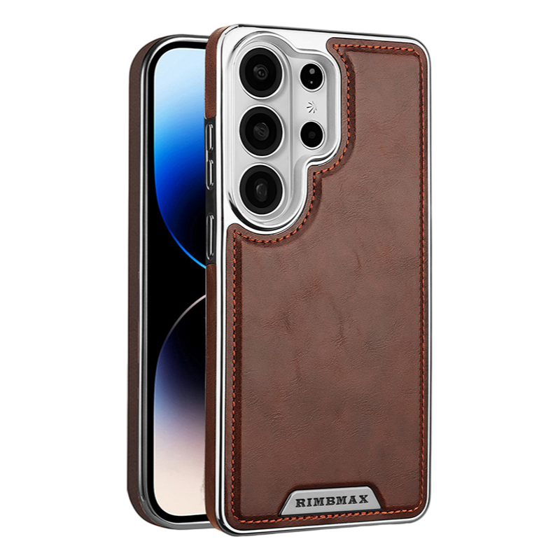 LEKCASE Business Men's Magnetic Full-Coverage Drop-Proof Leather Phone Case LEKCASE