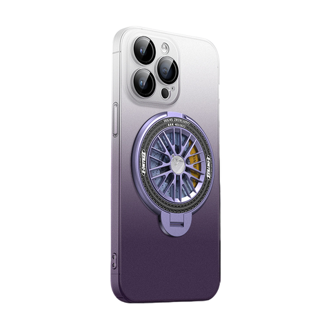 Apple Gradient Decompression Gyro Magnetic Bracket Mobile Phone Case