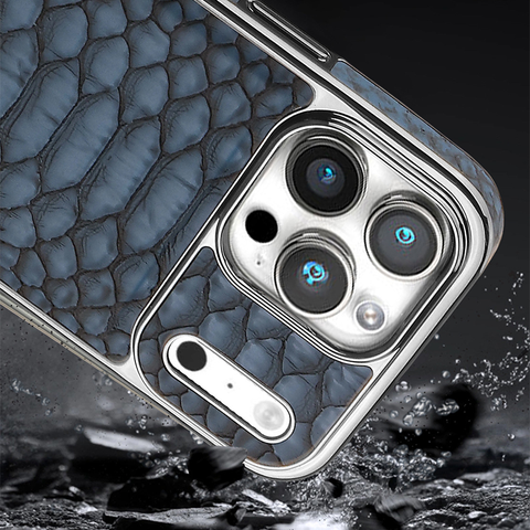 LEKCASE | iPhone 17 Snakeskin Design Electroplated Magnetic Phone Case