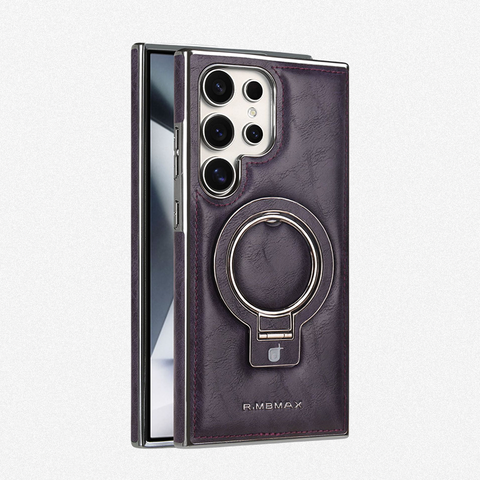 Leather Magnetic Holder Phone Case