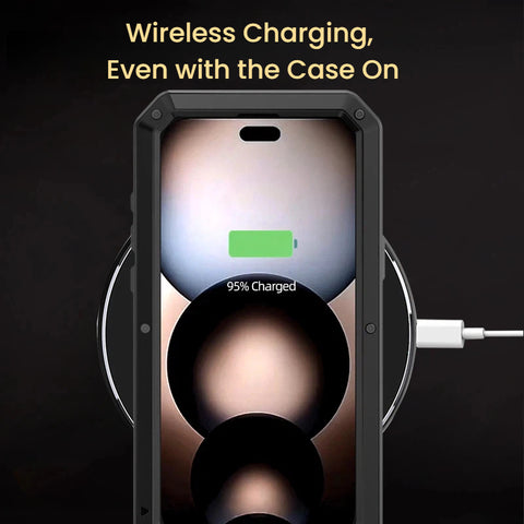 Metal shockproof magnetic phone case for iPhone LEKCASE