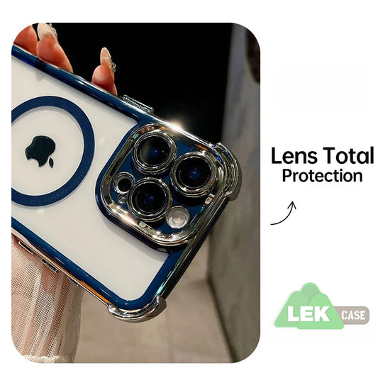 Blush Plated MagSafe Protective Case for iPhone LEKCASE