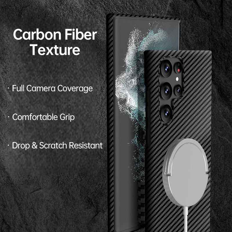 Samsung Galaxy S26 Ultra Carbon Fiber Texture Ultra-Thin Phone Case LEKCASE