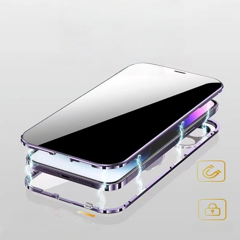 LEKCASE|Double-sided Metal Phone Case With Magnetic Bracket And Wireless Charger