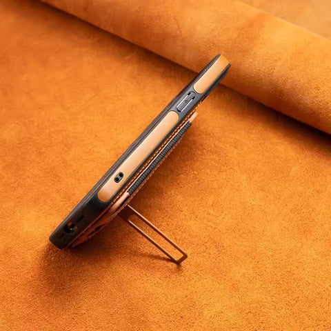 LEKCASE | Leather Magnetic Card Holder Phone Case