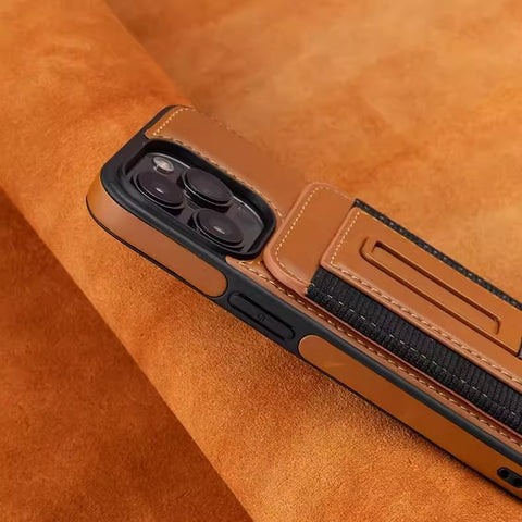 LEKCASE | Leather Magnetic Card Holder Phone Case