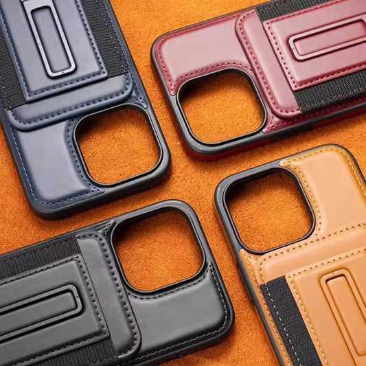 LEKCASE | Leather Magnetic Card Holder Phone Case