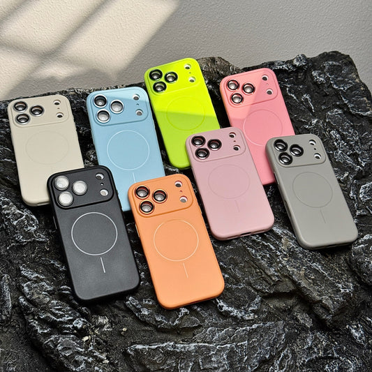 LEKCASE Slim Magnetic Silicone iPhone 17 Case with Lens Protection