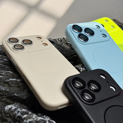 LEKCASE Slim Magnetic Silicone iPhone 17 Case with Lens Protection