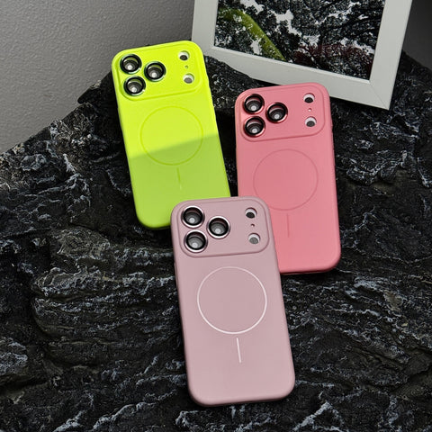 LEKCASE Slim Magnetic Silicone iPhone 17 Case with Lens Protection