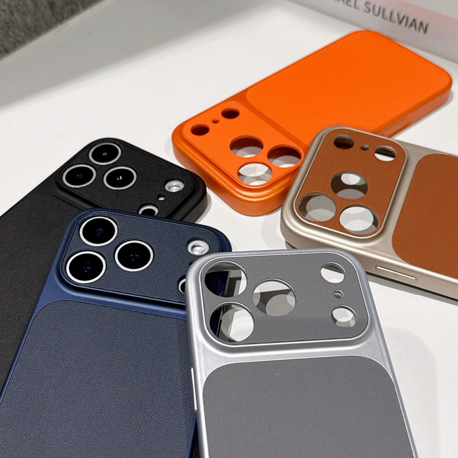 iPhone leather-textured full-coverage shockproof phone case LEKCASE