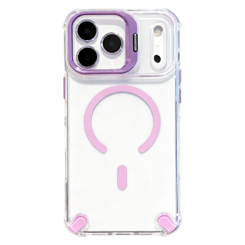 AIRKAS Transparent Magnetic Airbag Case for iPhone 17 Pro Max / 16 / 15 Series LEKCASE