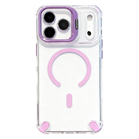 AIRKAS Transparent Magnetic Airbag Case for iPhone 17 Pro Max / 16 / 15 Series LEKCASE